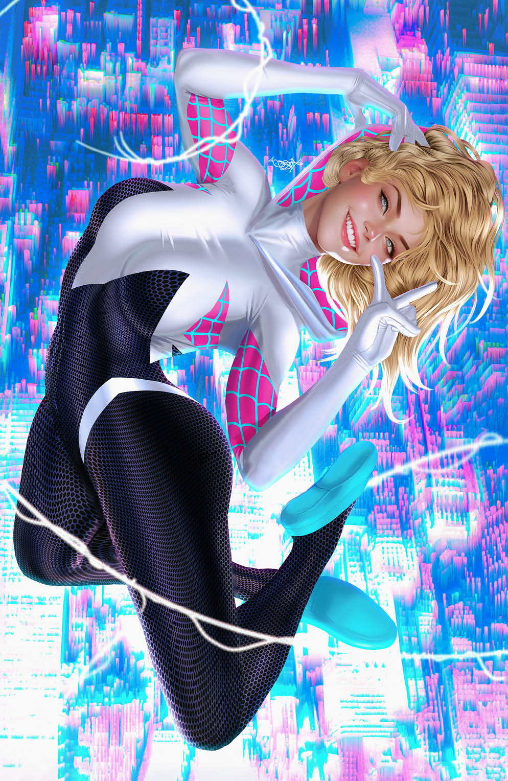 SPIDER-GWEN THE GHOST-SPIDER #1 (PRESALE 5/22/2024) VIRGIN BY ARIEL