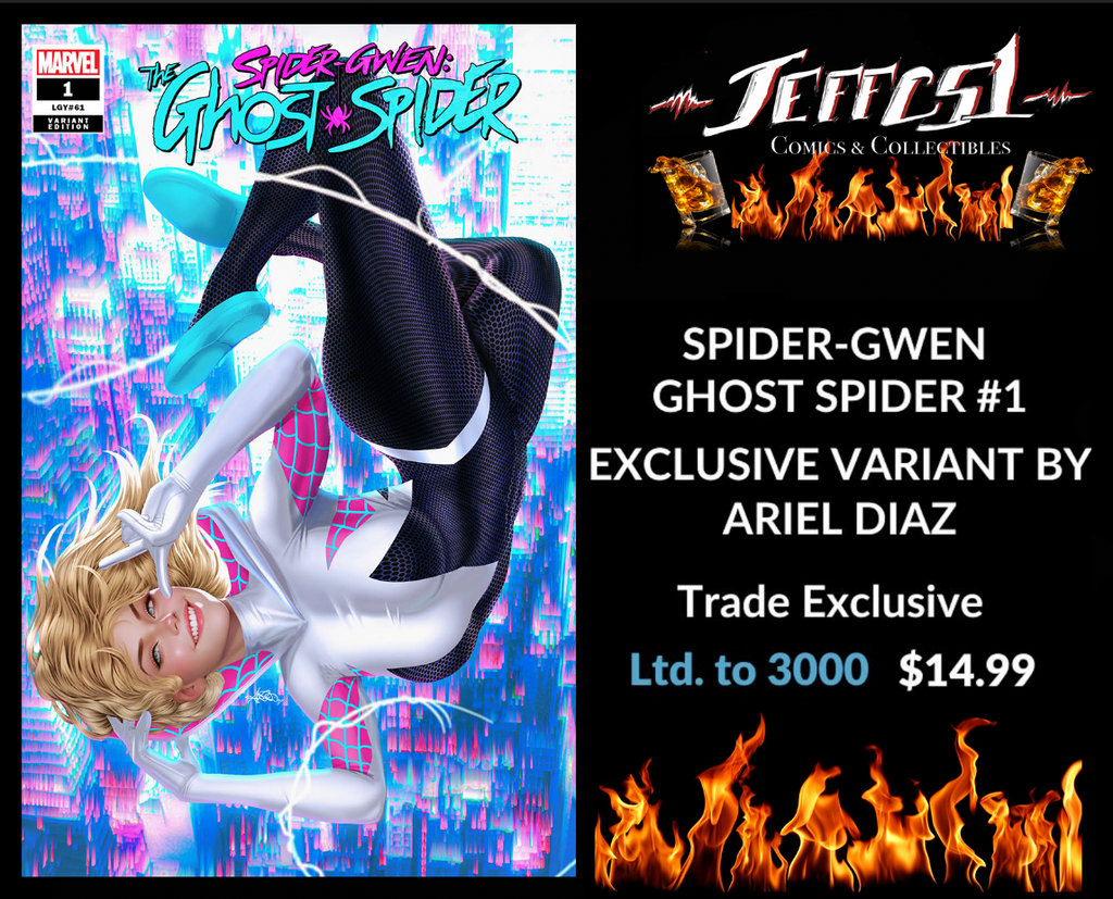 SPIDER-GWEN THE GHOST-SPIDER #1 TRADE DRESS BY ARIEL DIAZ